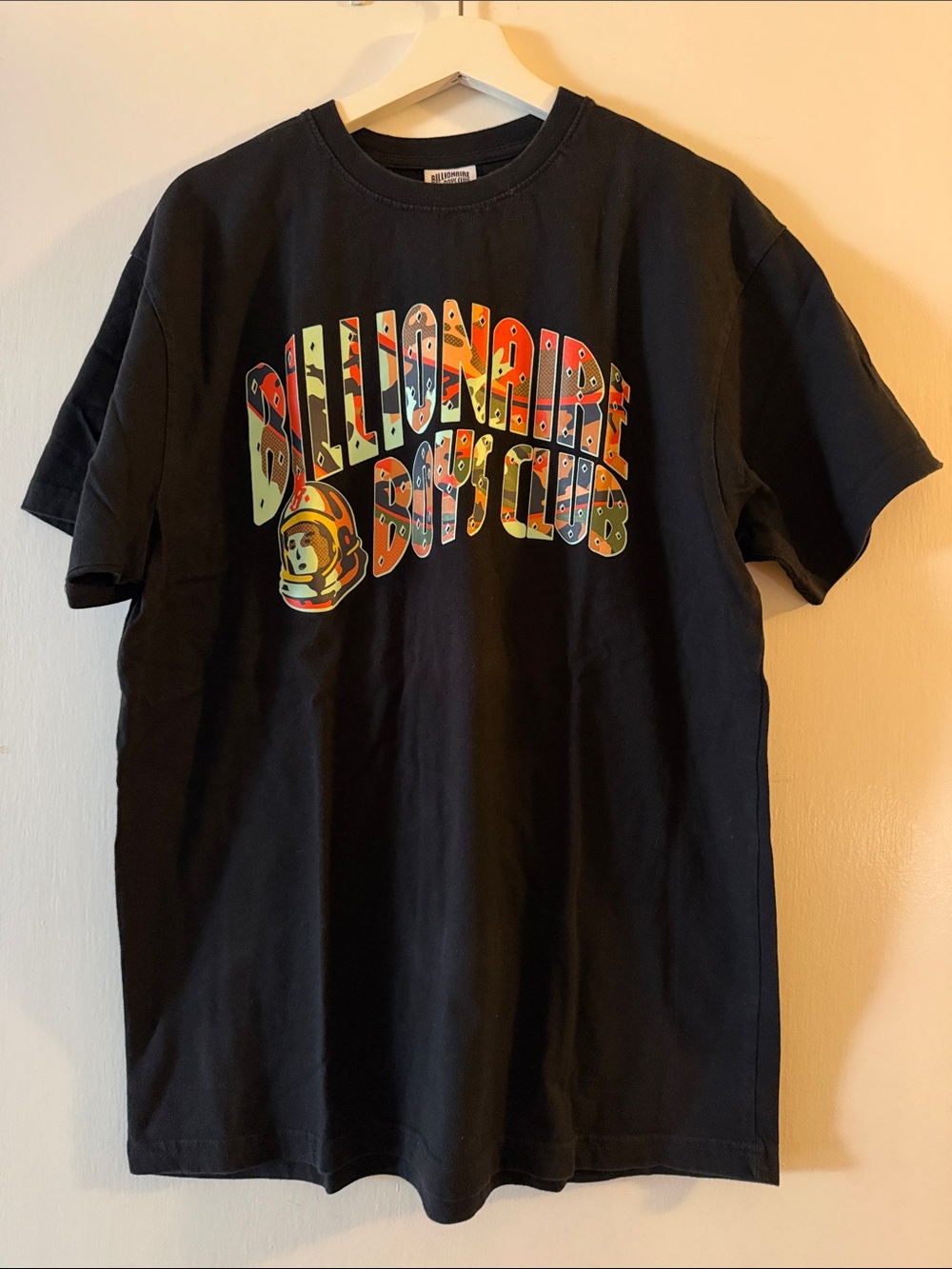 Billionaire Boys Club Black Tee with Multicolor Graphic